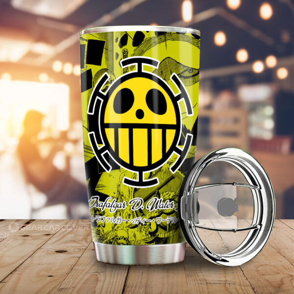 Trafalgar D. Water Law Stainless Steel Anime Tumbler Cup Custom Manga For One Piece Fans