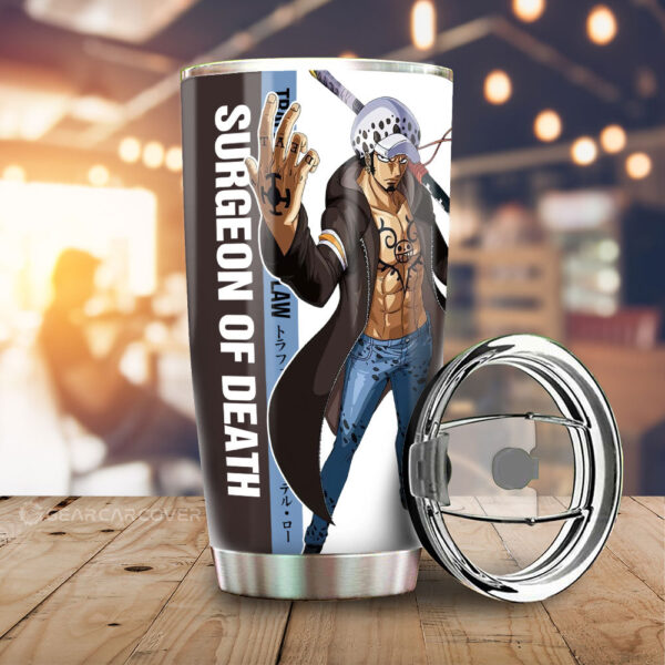 Trafalgar D. Water Law Stainless Steel Anime Tumbler Cup Custom One Piece For Anime Fans