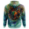 Hooktab Trippy Green White Power Rangers Anime Hoodie