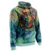 Hooktab Trippy Green White Power Rangers Anime Hoodie