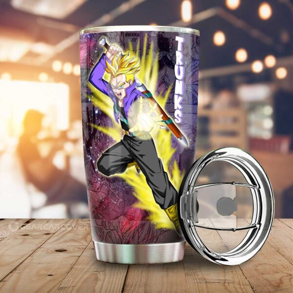 Trunks Stainless Steel Anime Tumbler Cup Custom Dragon Ball Anime Galaxy Style