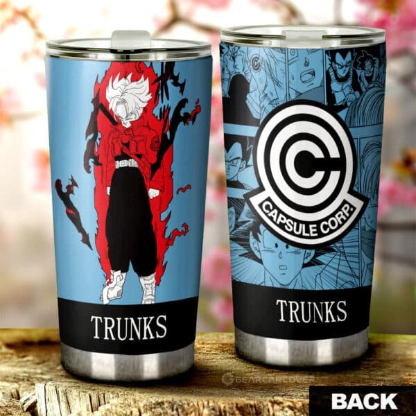 Trunks Stainless Steel Anime Tumbler Cup Custom Dragon Ball Anime Manga Color Style