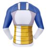 Hooktab Vegeta Battle Suit Dragon Ball Z Long Sleeve Rash Guard Compression Shirt Cosplay Anime Gym Shirt