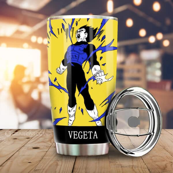 Vegeta Stainless Steel Anime Tumbler Cup Custom Dragon Ball Anime Manga Color Style