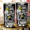 Vegeta's Throne Essential Stainless Steel Anime Tumbler Cup Custom Gift For Dragon Ball Anime Fans