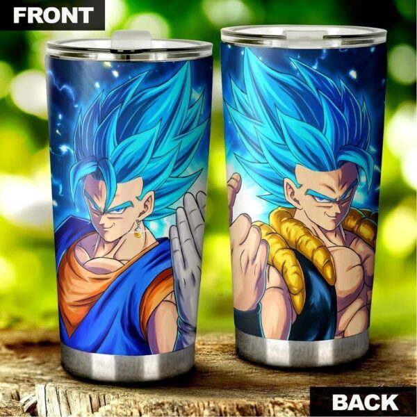 Vegito and Gogeta Stainless Steel Anime Tumbler Cup Custom Dragon Ball Anime Gifts