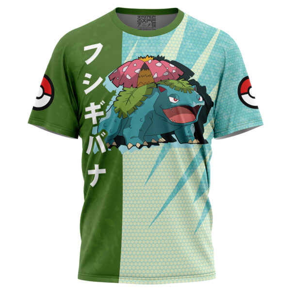 Hooktab Venusaur Attack Pokemon Shirt Anime T-Shirt