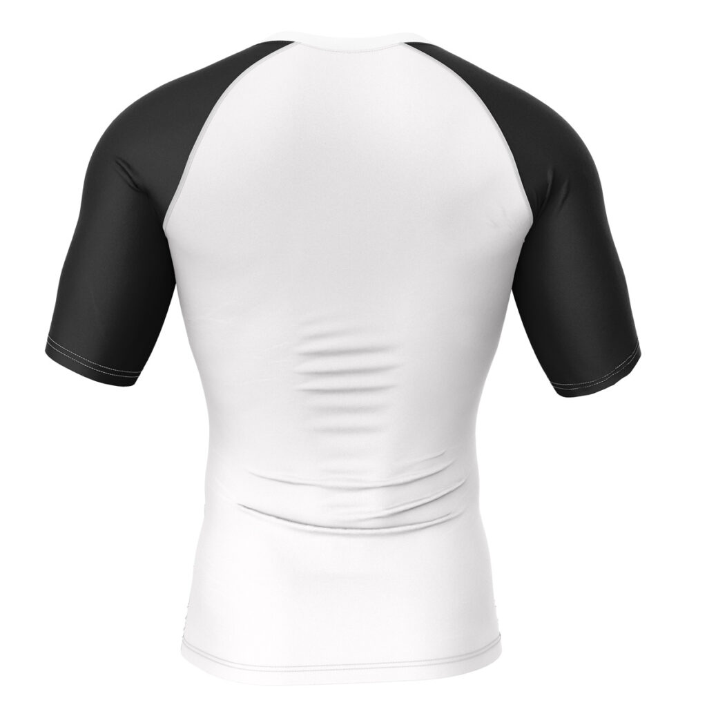 Hooktab WWF Wrestling Pandas Short Sleeve Rash Guard Compression Shirt Cosplay Anime Gym Shirt