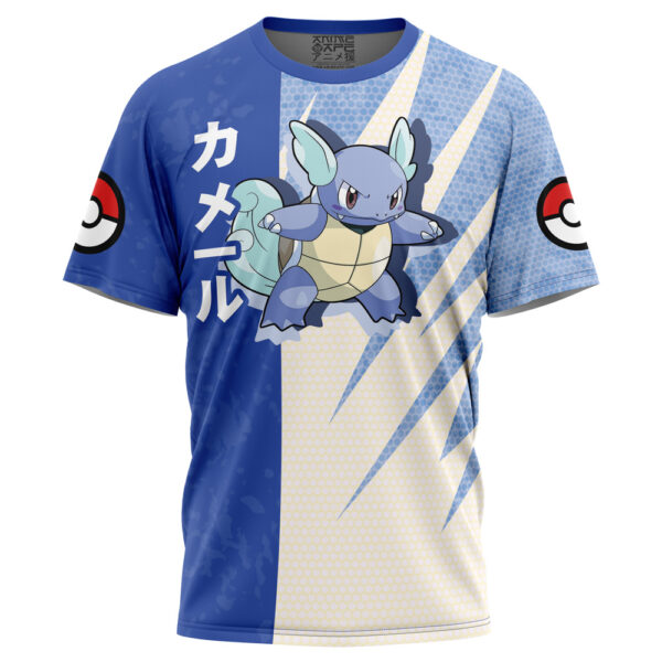 Hooktab Wartortle Attack Pokemon Shirt Anime T-Shirt