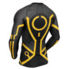 Hooktab Yellow Circuits Uniform Tron Long Sleeve Rash Guard Compression Cosplay Anime Gym Shirt