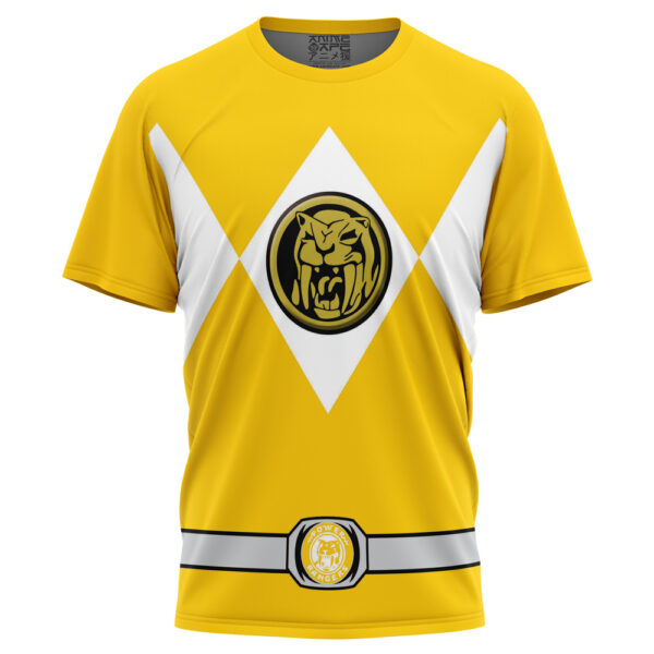 Hooktab Yellow Ranger Mighty Morphin Power Rangers Anime T-Shirt