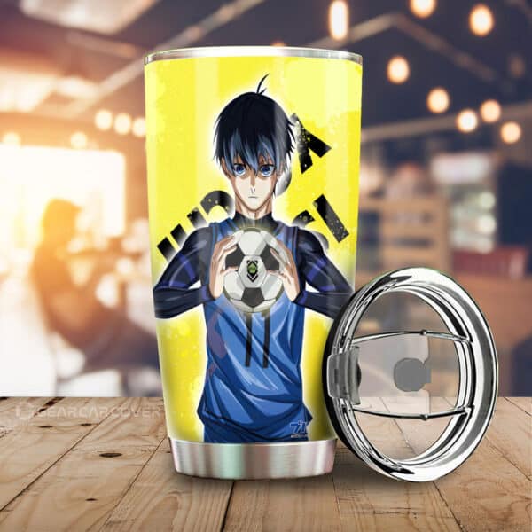 Yoichi Isagi Stainless Steel Anime Tumbler Cup Custom Blue Lock Anime