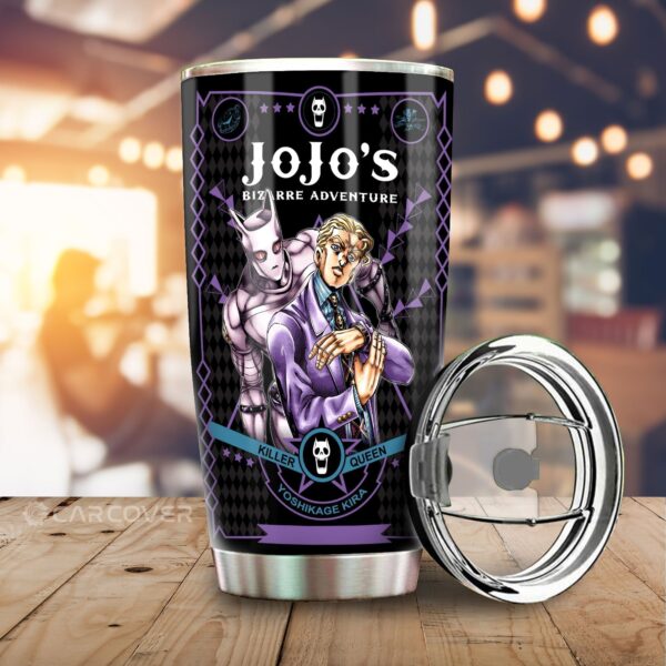 Yoshikage Kira Stainless Steel Anime Tumbler Cup Custom JoJo's Bizarre Anime