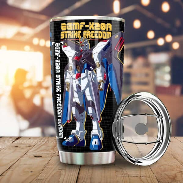 ZGMF-X20A Strike Freedom Gundam Stainless Steel Anime Tumbler Cup Custom Gundam Anime