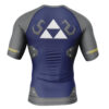 Hooktab Zelda Shield Style The Legend of Zelda Short Sleeve Rash Guard Compression Shirt Cosplay Anime Gym Shirt