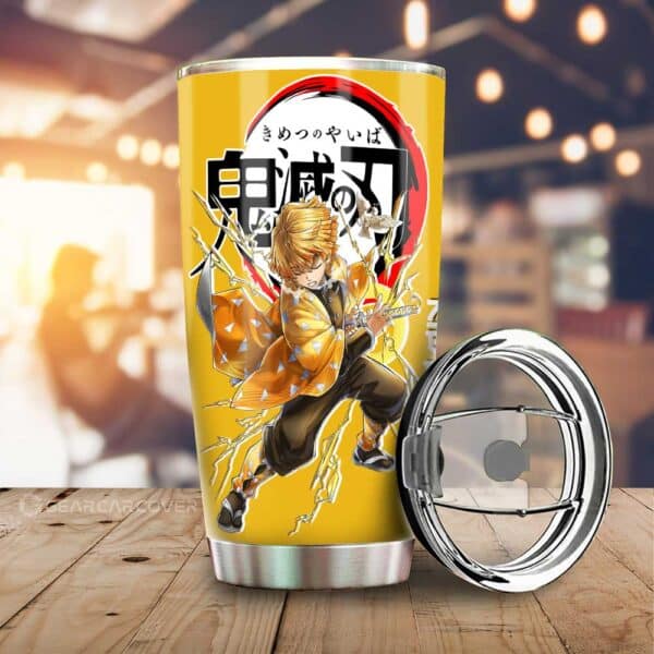 Zenitsu Agatsuma Stainless Steel Anime Tumbler Cup Custom Demon Slayer Anime