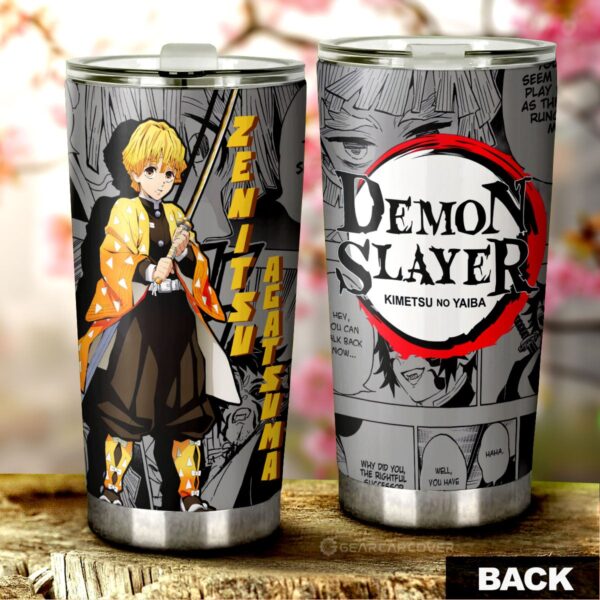 Zenitsu Agatsuma Stainless Steel Anime Tumbler Cup Custom Demon Slayer Anime Mix Mangas