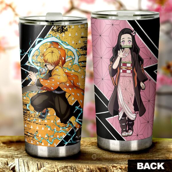 Zenitsu And Nezuko Stainless Steel Anime Tumbler Cup Custom Anime Demon Slayer
