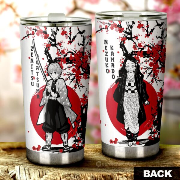 Zenitsu And Nezuko Stainless Steel Anime Tumbler Cup Custom Japan Style Demon Slayer Anime