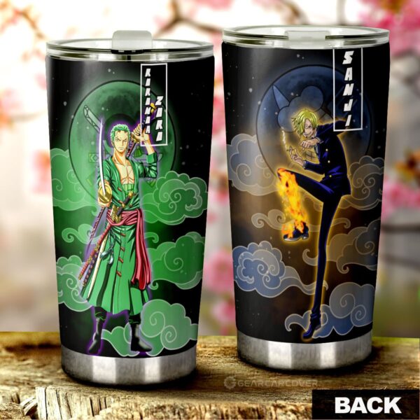Zoro And Sanji Stainless Steel Anime Tumbler Cup Custom For One Piece Anime Fans