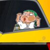 Zoro Hitting Glass Car Sticker Custom One Piece Anime Car Accessories For Anime Fans