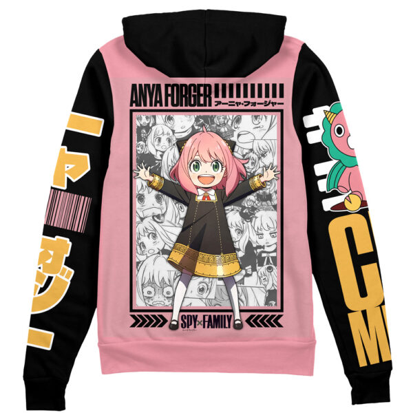 Anya Forger Spy x Family Streetwear Otaku Cosplay Anime Zip Hoodie