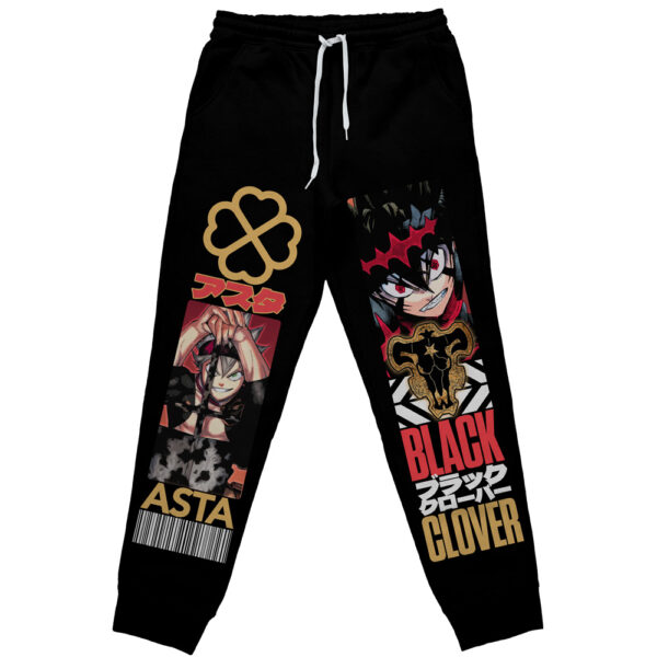 Asta V2 Black Clover Streetwear Otaku Cosplay Anime Sweatpants