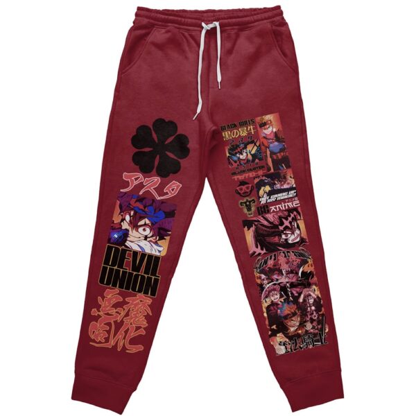 Asta V4 Black Clover Streetwear Otaku Cosplay Anime Sweatpants