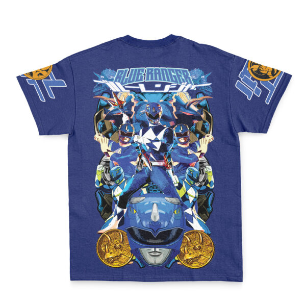 Hooktab Blue Ranger Mighty Morphin Power Rangers Streetwear Anime T-Shirt