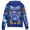 Blue Ranger Mighty Morphin Power Rangers Streetwear Otaku Cosplay Anime Zip Hoodie