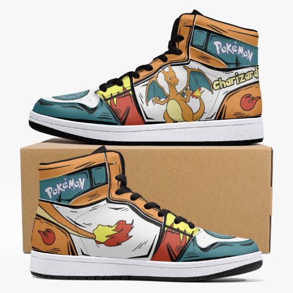Charizard Pokemon Mid 1 Basketball Shoes