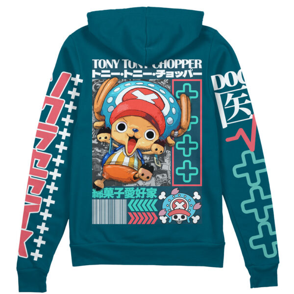 Tony Tony Chopper V2 One Piece Streetwear Otaku Cosplay Anime Zip Hoodie