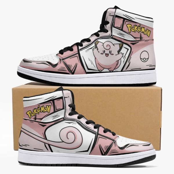 Clefairy Pokemon Mid 1 Basketball Shoes