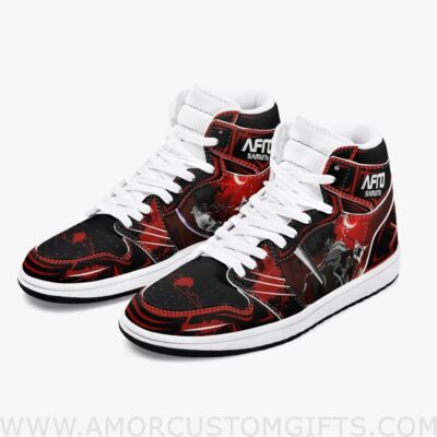 Custom Afro Samurai JD1 Anime Sneakers Mid 1 Basketball Shoes