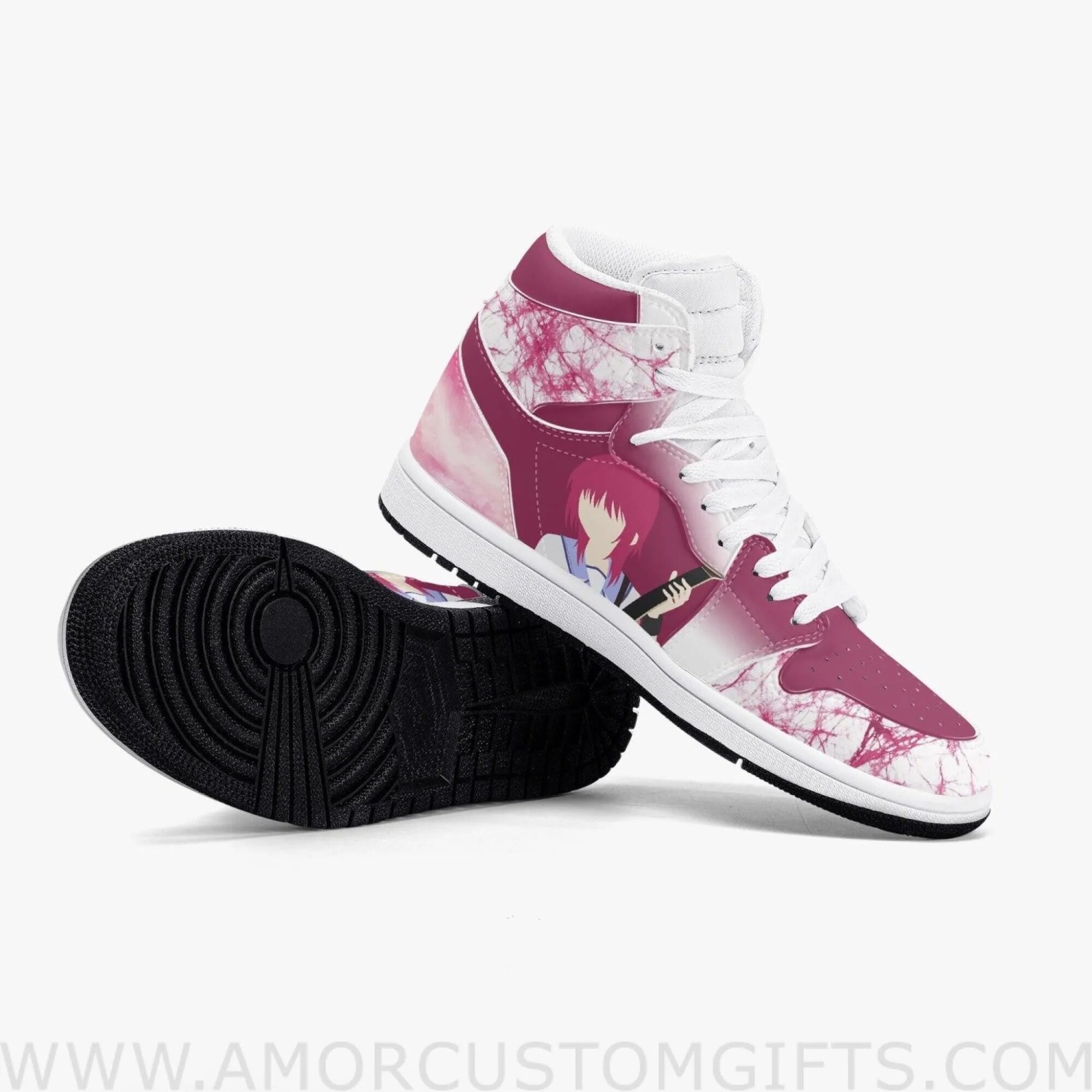 Custom Angel Beats Misami JD1 Anime Sneakers Mid 1 Basketball Shoes