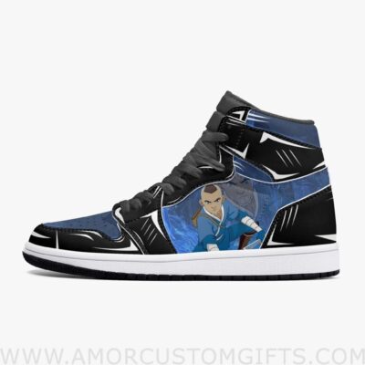 Custom Avatar The Last Airbender Sokka JD1 Anime Sneakers Mid 1 Basketball Shoes