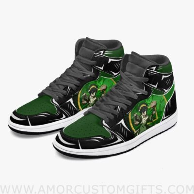 Custom Avatar The Last Airbender Toph Beifong JD1 Anime Sneakers Mid 1 Basketball Shoes