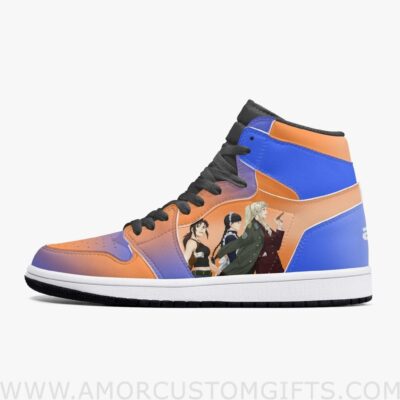 Custom Black Lagoon Girls JD1 Anime Sneakers Mid 1 Basketball Shoes