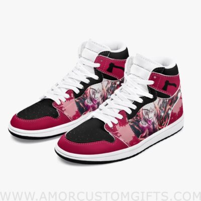 Custom Chainsaw Man Power JD1 Anime Sneakers Mid 1 Basketball Shoes