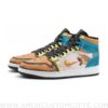 Custom Charizard Roar Pokemon Mid Top Basketball Sneakers Shoes | Personalizable Anime Fan Sneakers