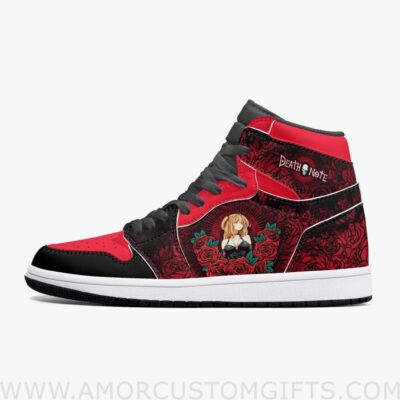 Custom Death Note Misa Red JD1 Anime Sneakers Mid 1 Basketball Shoes
