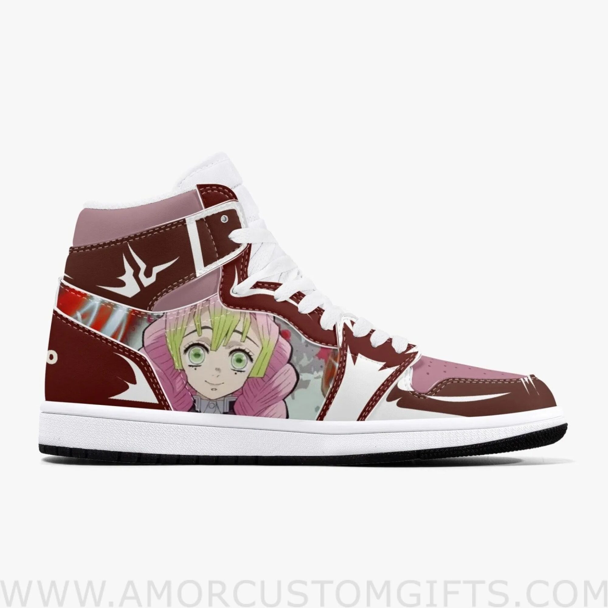 Custom Demon Slayer Mitsuri Kanroji JD1 Anime Shoes Mid Top Sneakers