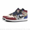 Custom Edward Newgate One Piece Mid Top Basketball Sneakers Shoes | Personalizable Anime Fan Sneakers