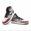 Custom Edward Newgate One Piece Mid Top Basketball Sneakers Shoes | Personalizable Anime Fan Sneakers