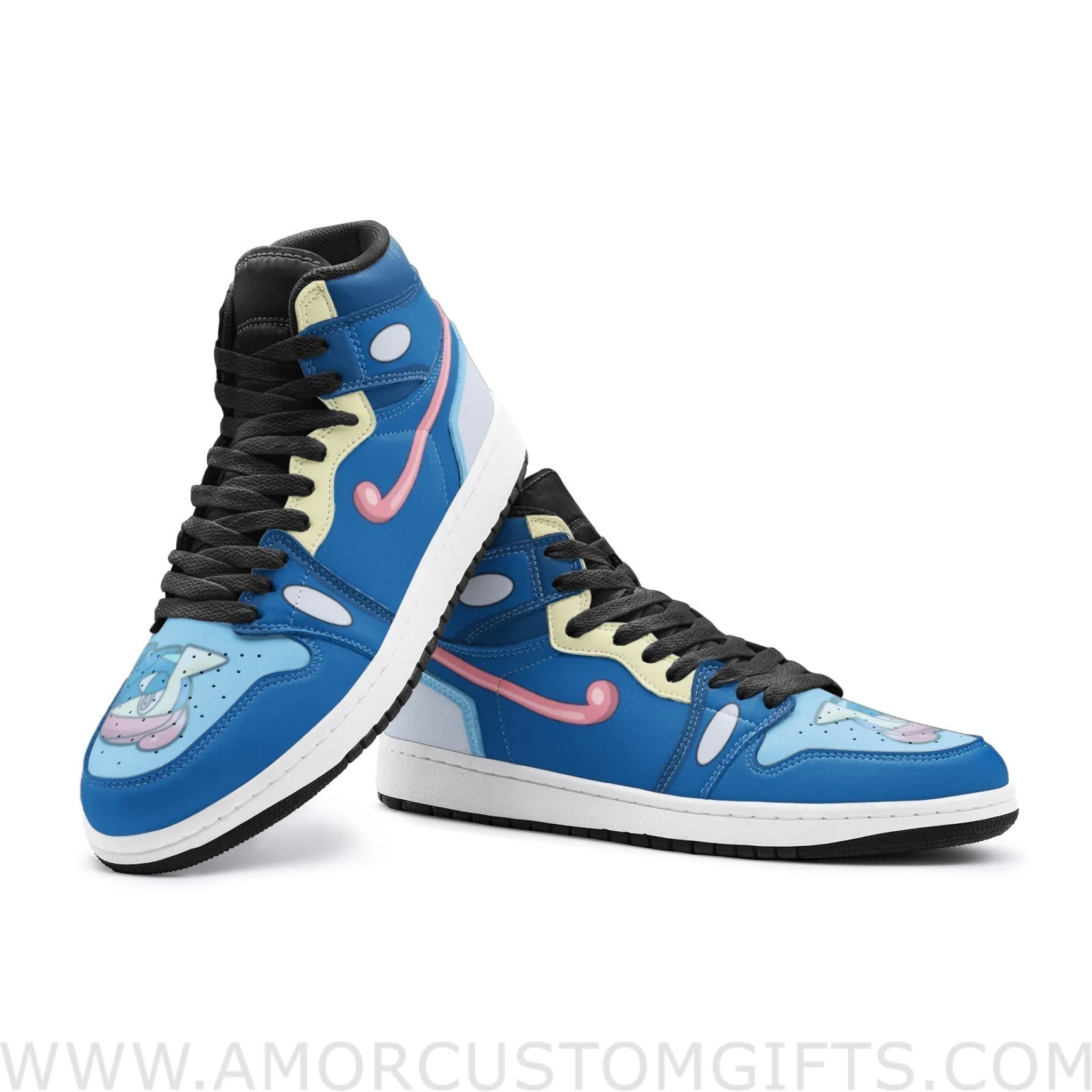 Custom Greninja Pokemon V2 Mid Top Basketball Sneakers Shoes ...