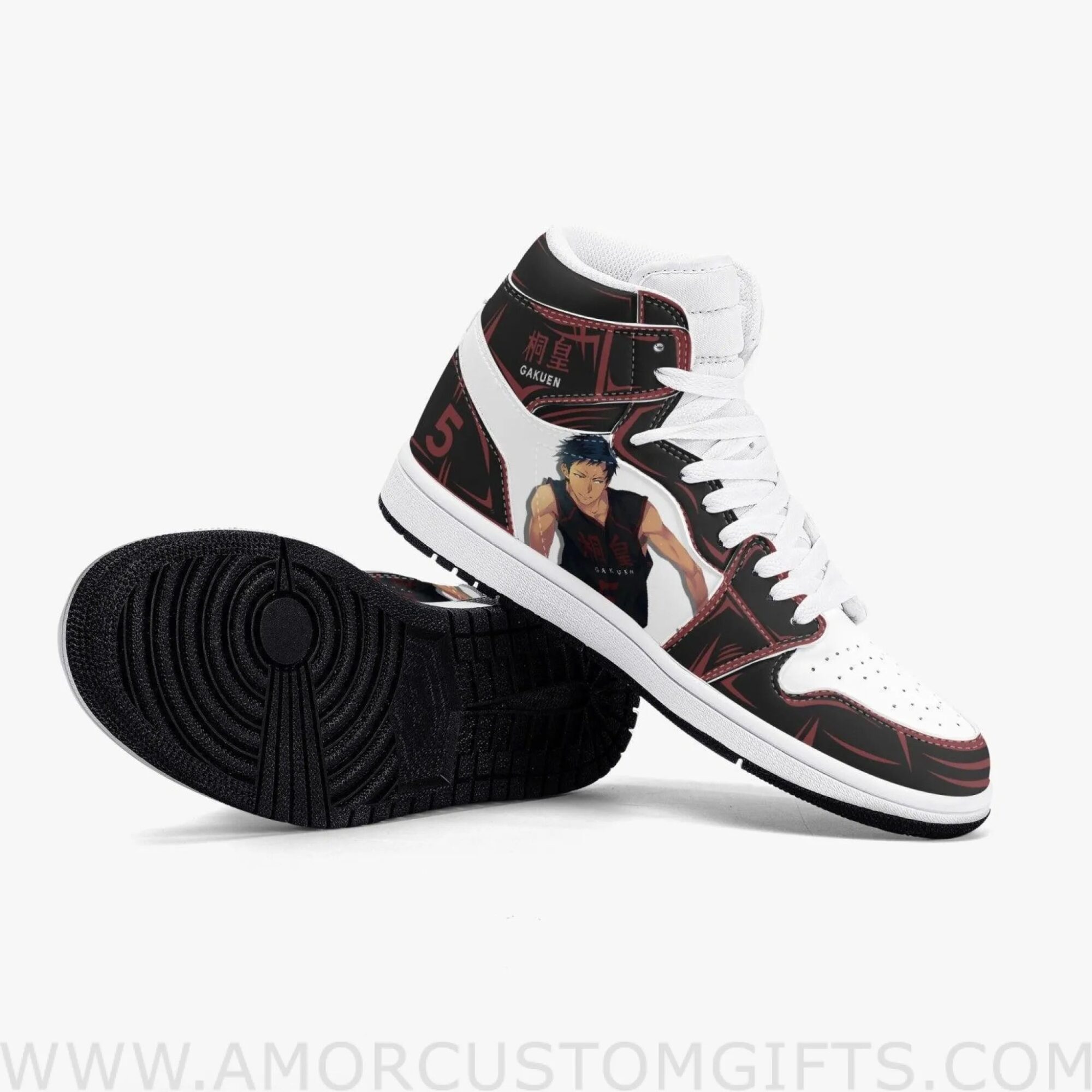 Custom Kuroko's Basketball Daiki Aomine JD1 Anime Shoes Mid Top Sneakers