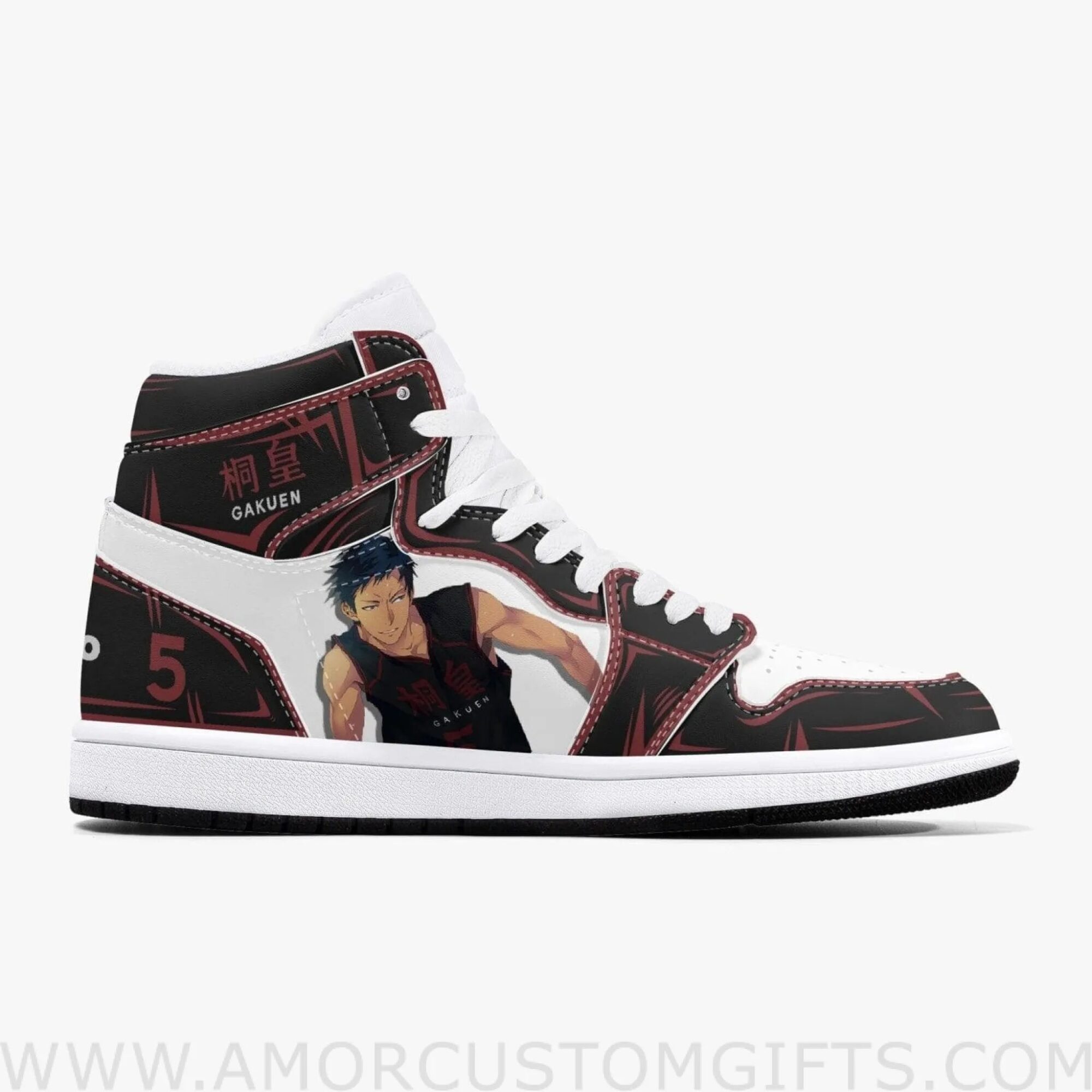 Custom Kuroko's Basketball Daiki Aomine JD1 Anime Shoes Mid Top Sneakers