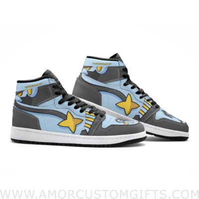 Custom Luxray Pokemon V2 Mid Top Basketball Sneakers Shoes | Personalizable Anime Fan Sneakers