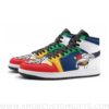 Custom Mobile Zeta Gundam Mid Top Basketball Sneakers Shoes | Personalizable Anime Fan Sneakers