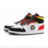 Custom Monkey D. Luffy One Piece Mid Top Basketball Sneakers Shoes | Personalizable Anime Fan Sneakers